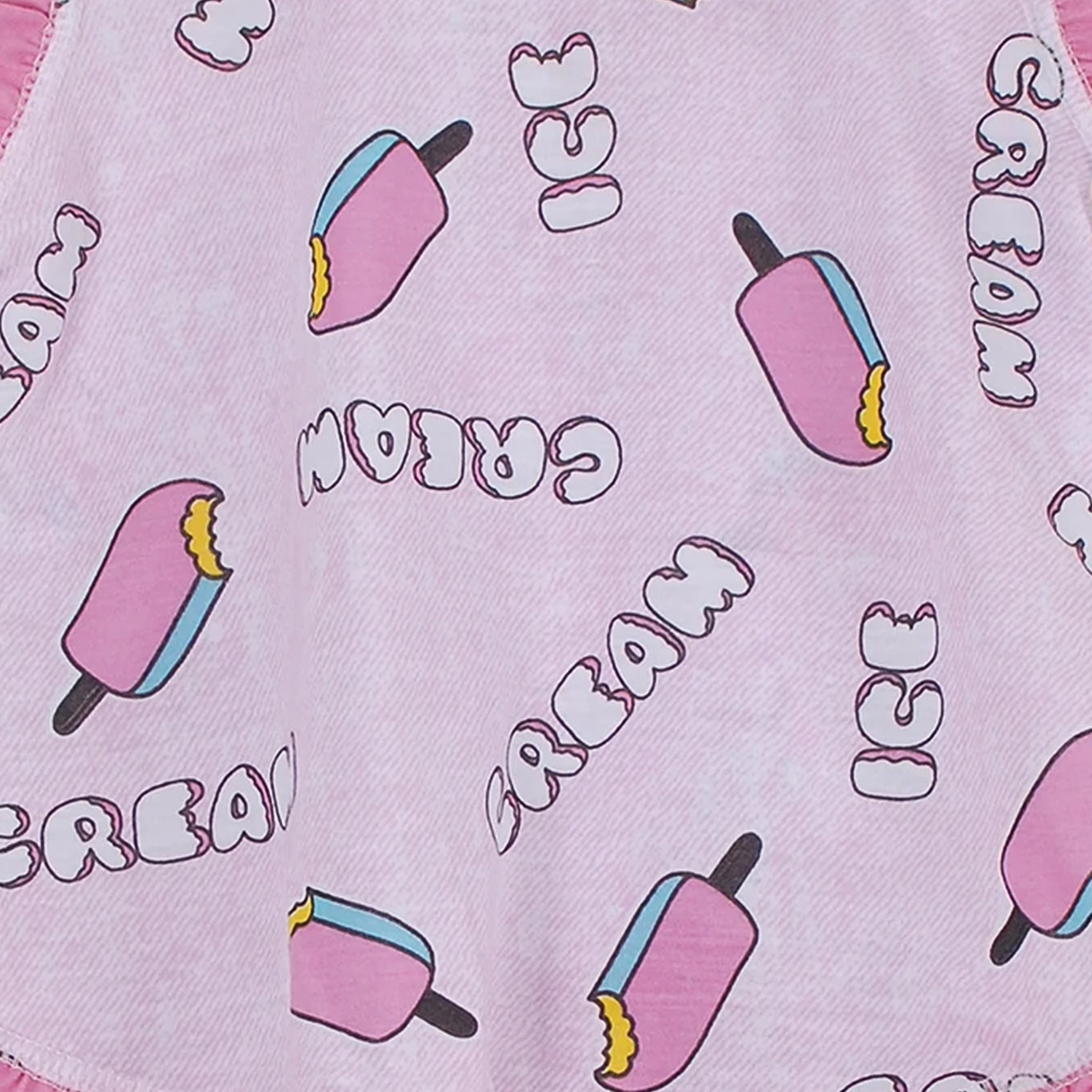 Pijama Regata Feminino Infantil - Ice Cream - 023021