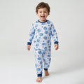 Pijama Longo Masculino Infantil - Estampa Homem-Aranha Máscaras Azul - 028020