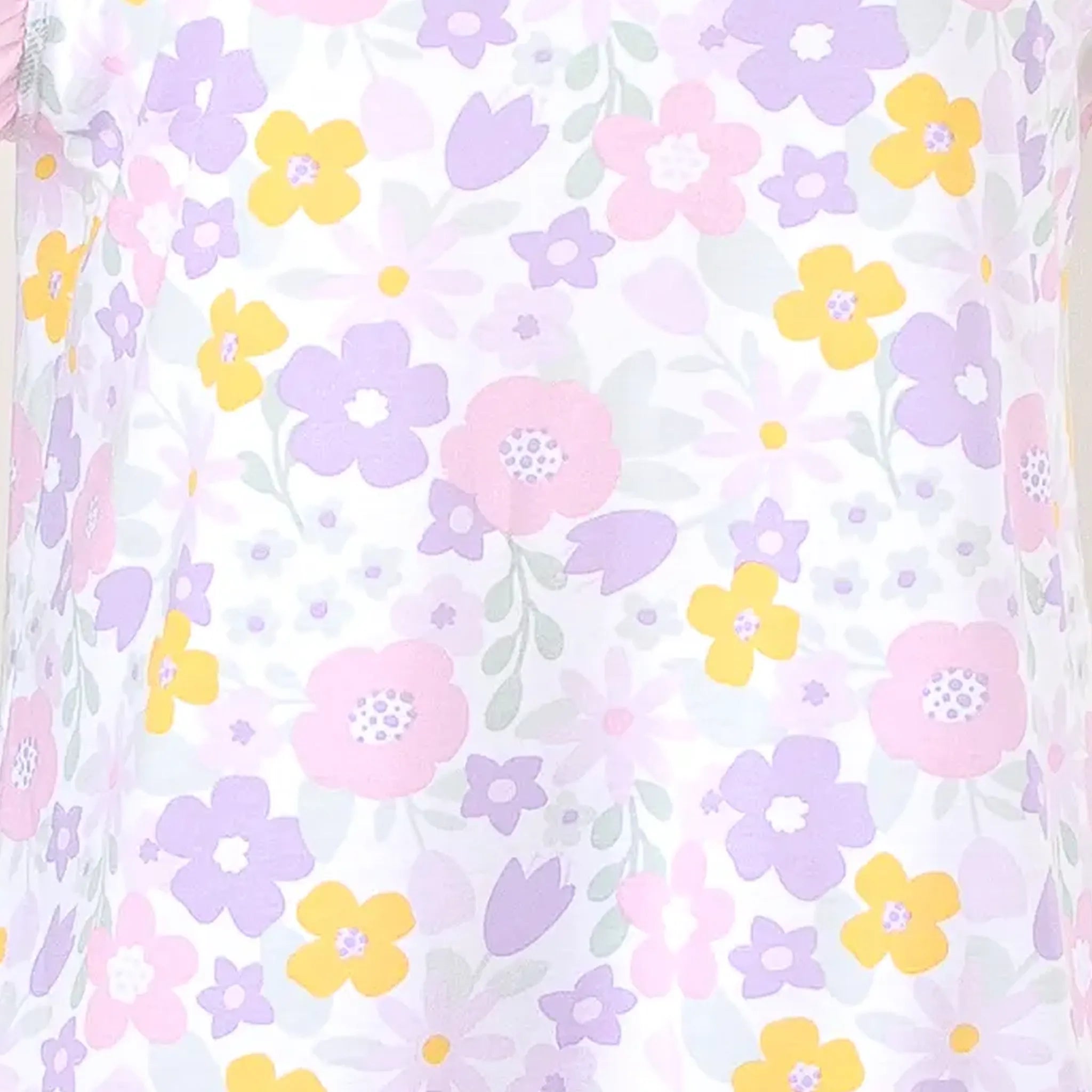 Pijama Regata Feminino Adulto Babado Estampado Floral Bold 00103
