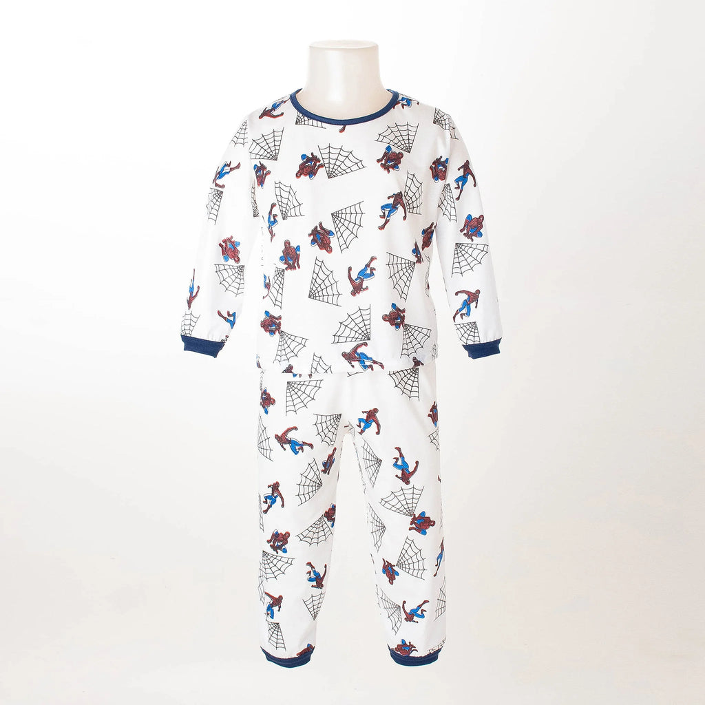 Pijama Longo Masculino Infantil - Estampa Homem-Aranha - 028018