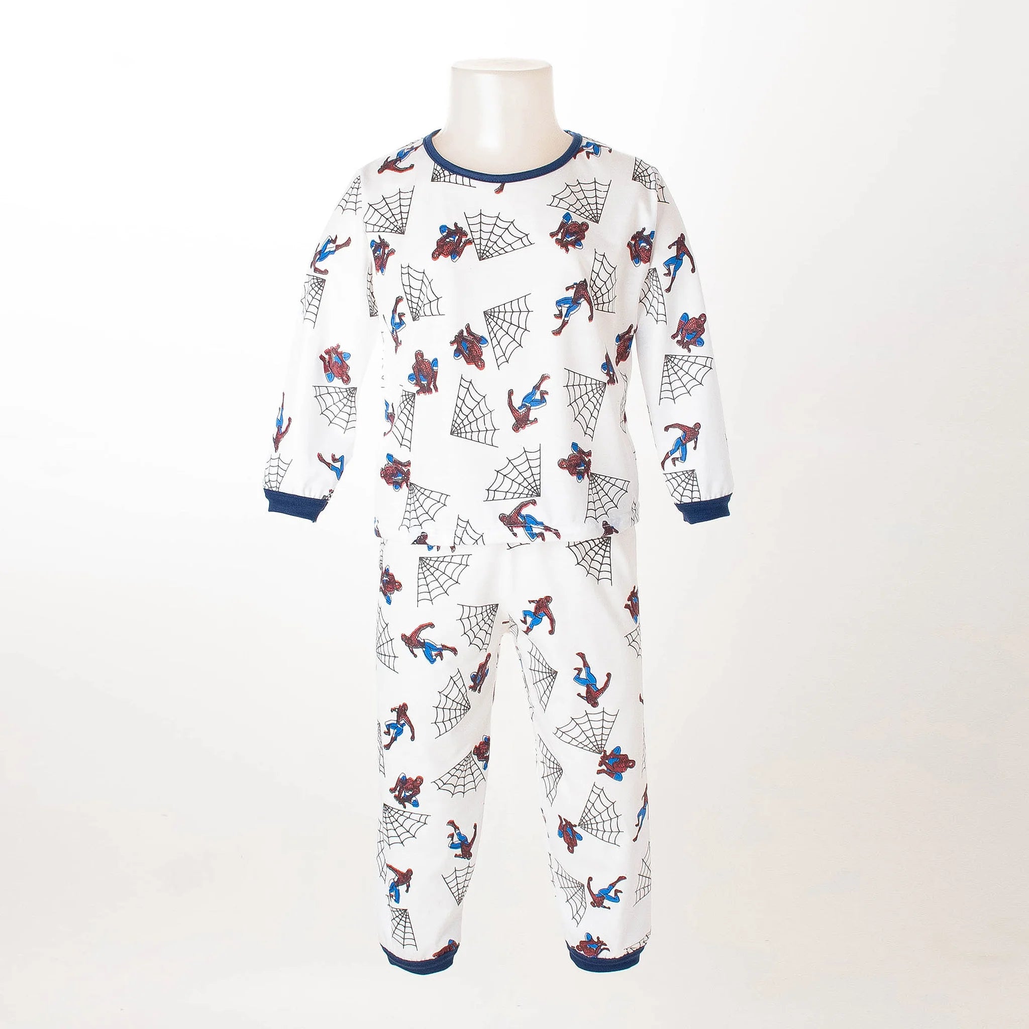 Pijama Longo Masculino Infantil - Estampa Homem-Aranha - 028018