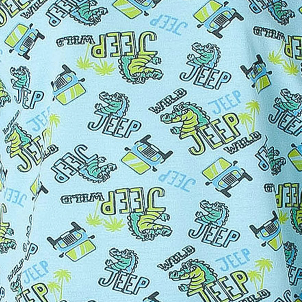 Pijama Longo Masculino Infantil - Estampa Jacaré Jeep - 028017