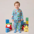 Pijama Longo Masculino Infantil - Estampa Mario Bros - 028012