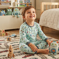 Pijama Longo Masculino Infantil - Estampa Extra-Terrestres Verde - 028009