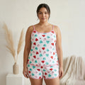 Pijama Fem. Adulto Alça - Morangos - 00204