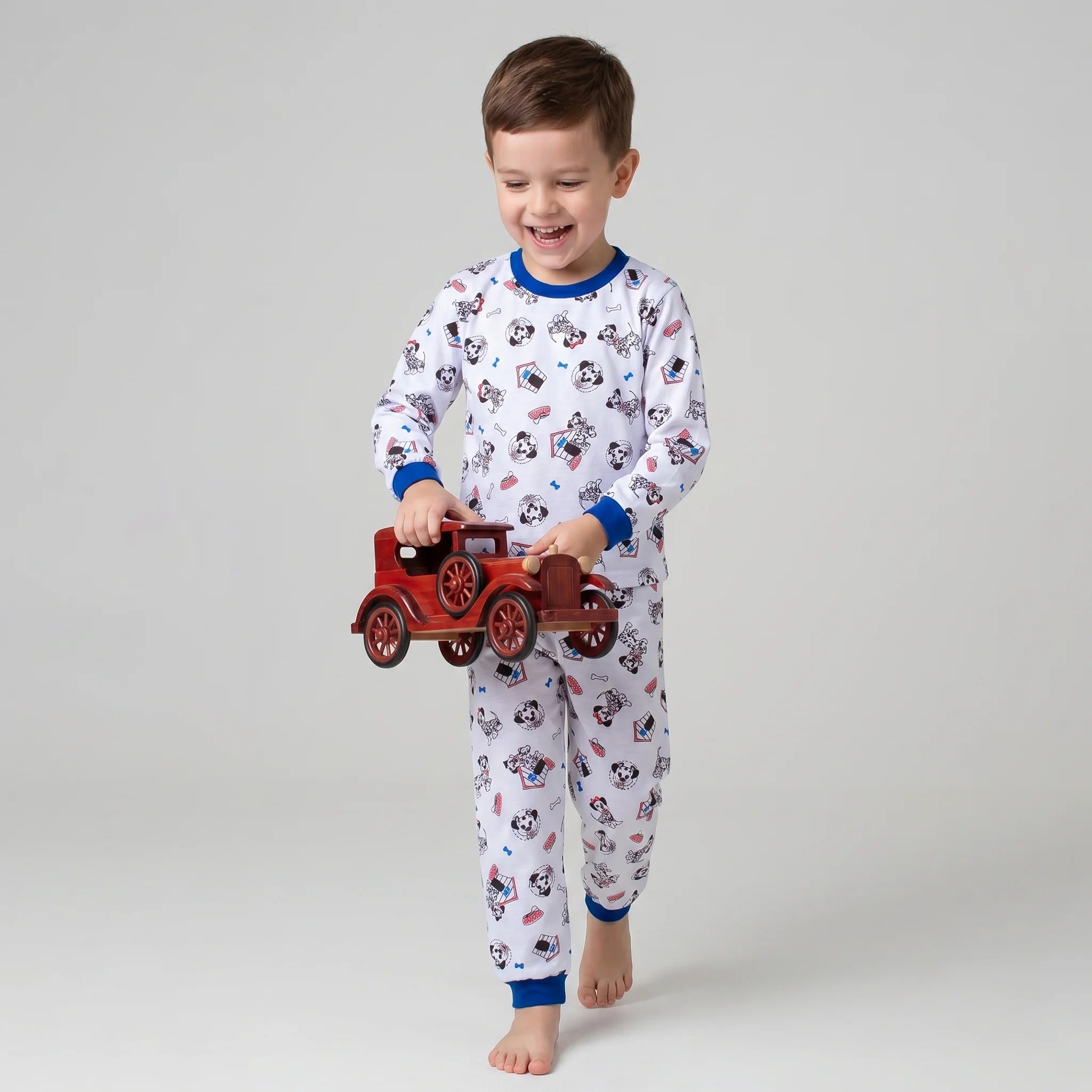 Pijama Longo Masculino Infantil - Estampa Dalamtas - 028007