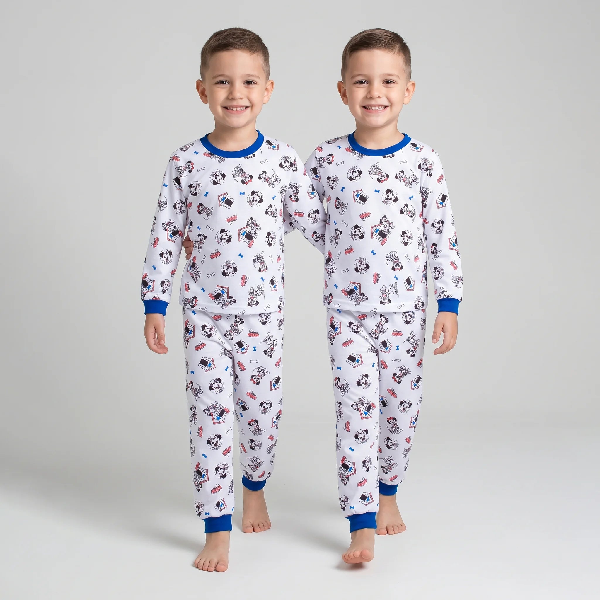 Pijama Longo Masculino Infantil - Estampa Dalamtas - 028007