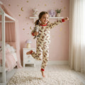 Pijama Longo Feminino Infantil - Estampa Minnie Amarela - 024010