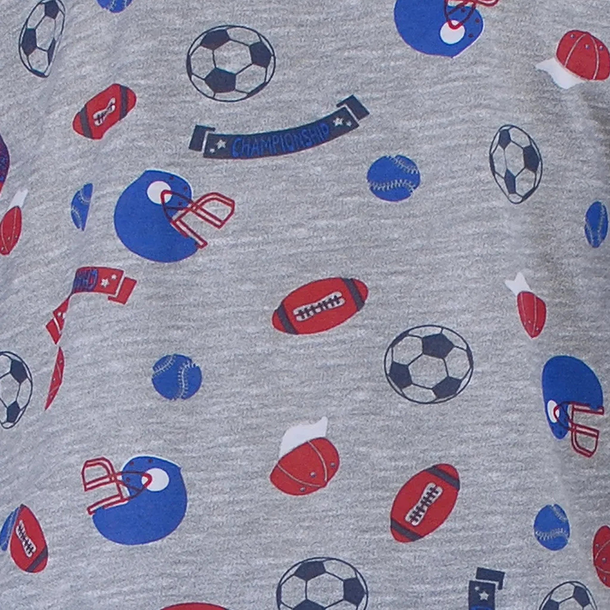 Pijama Longo Masculino Infantil - Estampa Futebol - 028003