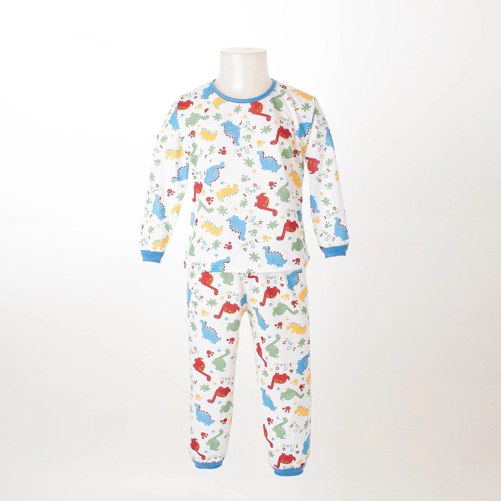Pijama Longo Masculino Infantil - Estampa Jungle Dino - 028013