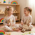 Pijama Longo Feminino Infantil - Estampa Ursinhos - 024003