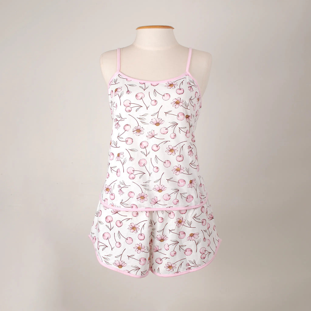 Pijama Fem. Adulto Alça - Cerejas - 00201