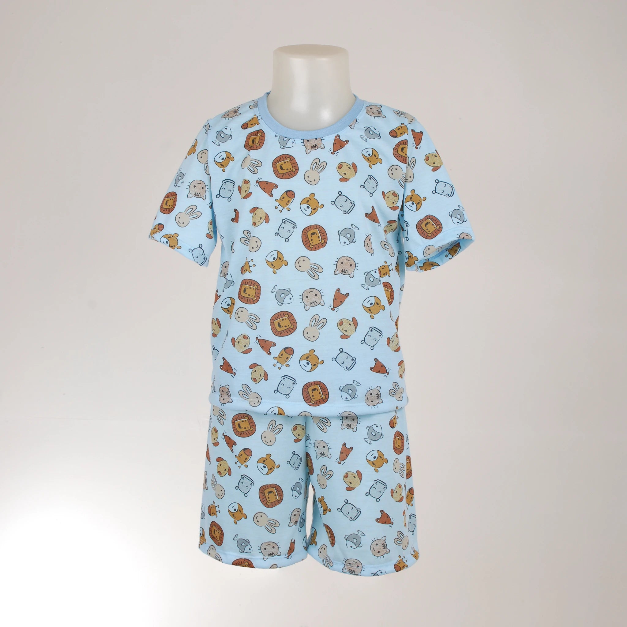 Pijama Masculino Infantil Curto - Estampa Animais - 027011
