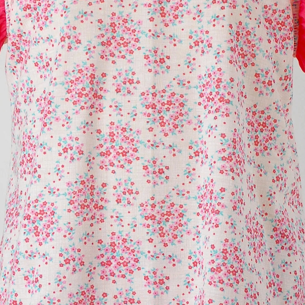 Pijama Regata Feminino Infantil - Estampa Bouquet - 023011