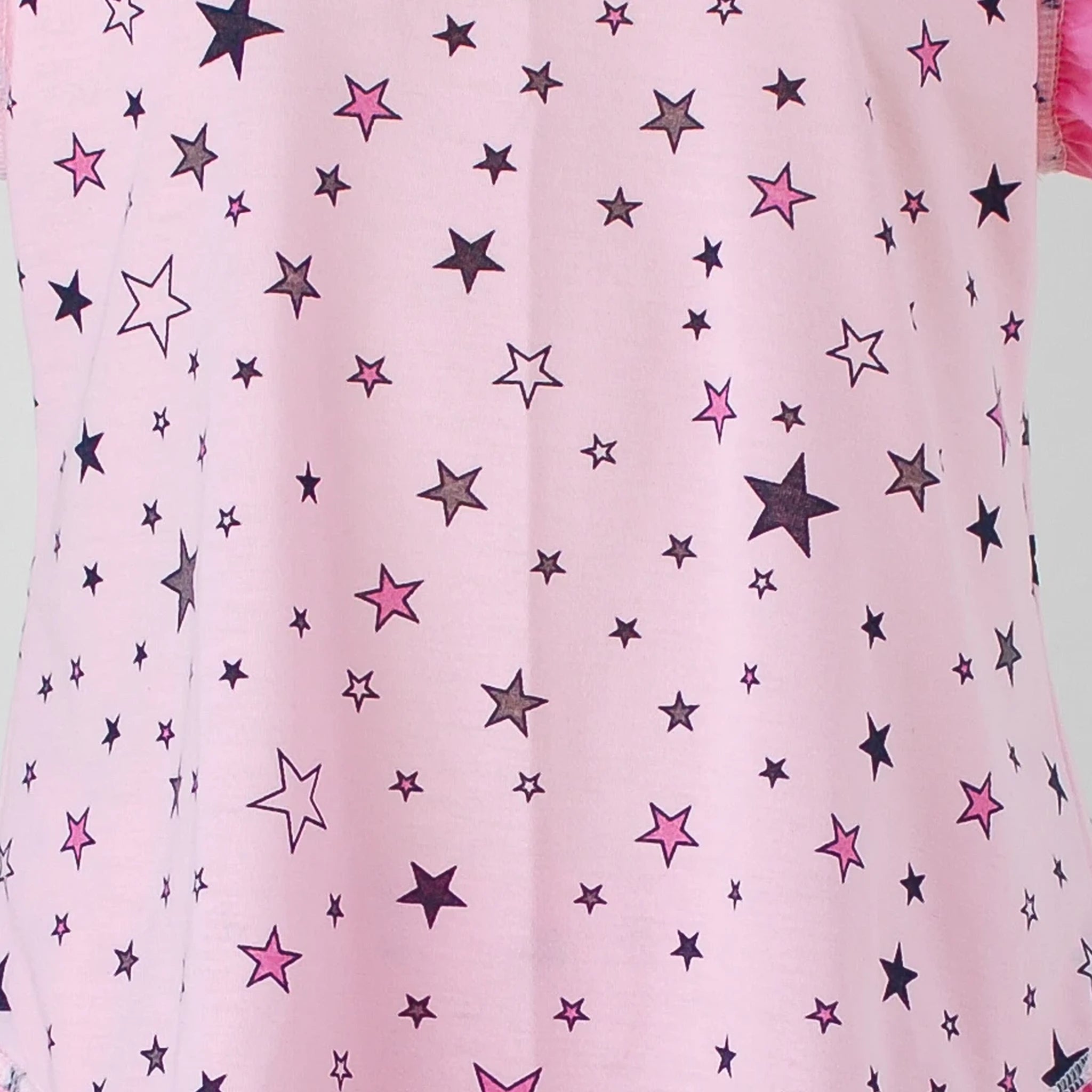 Pijama Regata Feminino Infantil - Estampa Estrelas Rosa - 023012