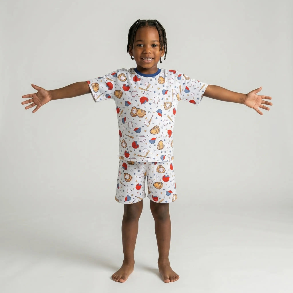 Pijama Camiseta Masc. Infantil - Baseball - 027001