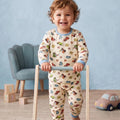 Pijama Longo Masc. Infantil - Estampa Carrinhos amarelo - 028001