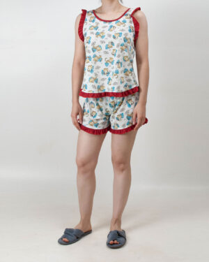Pijama Regata Fem. Adulto Babado 001