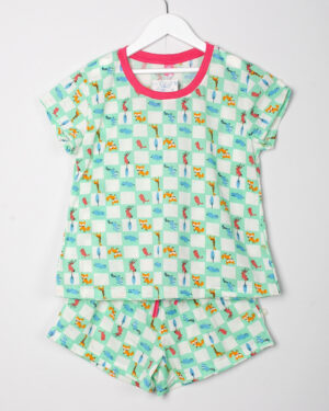 Pijama Camiseta Fem. Infantil - 025
